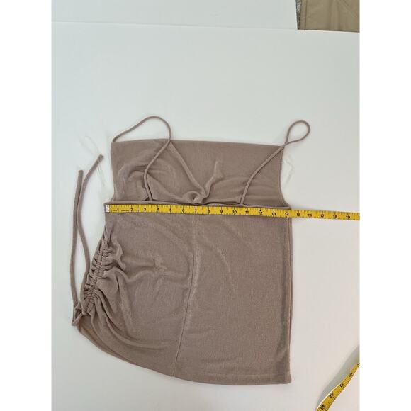 American Threads M/L Dressy Spaghetti Strap Cowl Neck Shimmer Top - Picture 6 of 9